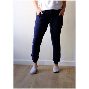Michael Stars Jenny Jogger Madison Brushed Jersey Pants Size S NWT Navy Joggers